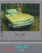 Vp29 autokaartje citroen sm ---- 1970 -- 5 cm x 5 cm, Ophalen of Verzenden, Zo goed als nieuw, Auto's