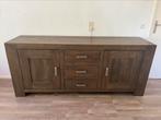 Mooi massief donker houten dressoir!, Ophalen, Gebruikt, 150 tot 200 cm, 25 tot 50 cm