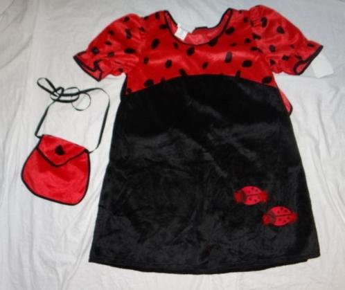 Leuk rood/zwart LIEVEHEERSTBEEST/KEVER jurkje + tasje, Kleding | Dames, Carnavalskleding en Feestkleding, Zo goed als nieuw, Kleding