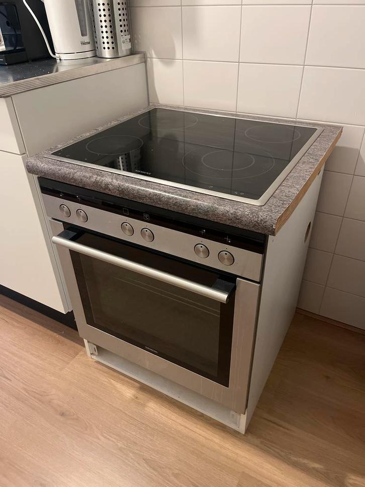 Siemens HE300.50 – Inbouw oven + keramische kookplaat, Witgoed en Apparatuur, Ovens, Gebruikt, Vrijstaand, Oven met grill, 45 tot 60 cm
