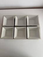 Saus-borrel bakjes nieuw in doos, Huis en Inrichting, Keuken | Tupperware, Ophalen of Verzenden, Nieuw, Wit, Bak of Kom