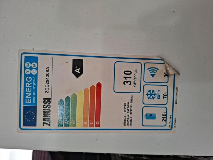 Zanussi ZBB29430SA onderdelen, Witgoed en Apparatuur, Koelkasten en IJskasten, Gebruikt, Met aparte vriezer, 200 liter of meer
