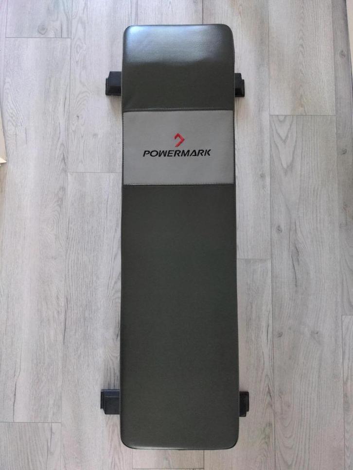 Powermark Fitnessbank, Sport en Fitness, Fitnessapparatuur, Zo goed als nieuw, Krachtstation, Armen, Benen, Borst, Buik, Rug, Metaal