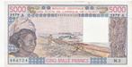 West-Afrikaanse Staten / Ivoorkust, 5000 Francs, 1979, Postzegels en Munten, Bankbiljetten | Afrika, Los biljet, Ophalen of Verzenden