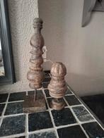 Houten Pinakels - Decoratieve Ornamenten, Huis en Inrichting, Ophalen of Verzenden, Gebruikt