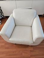 Leren fauteuil calia italia creme, Huis en Inrichting, Ophalen, Eenpersoons, Zo goed als nieuw, Minder dan 150 cm