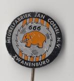 Zwanenburg Meubelfabriek Jan Coesel speldje, Verzamelen, Gebruikt, Niet vindbaar, Niet vindbaar, Speldje of Pin