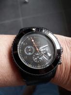 ICE Watch horloge zwart stainless steel 44 mm chronogr datum, Ophalen of Verzenden, Gebruikt, Polshorloge, Overige merken