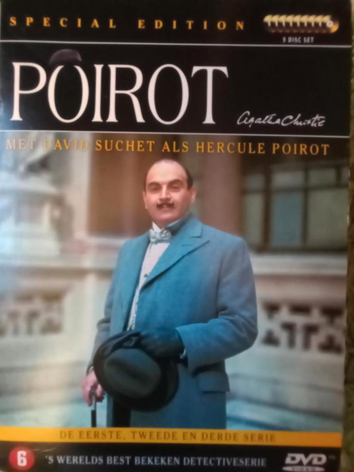 Poirot, special edition,series 1+2+3,Agatha Christie,30 afl., Cd's en Dvd's, Dvd's | Tv en Series, Zo goed als nieuw, Boxset, Alle leeftijden