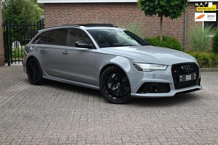 Audi RS6 Avant 4.0 TFSI Quattro Performance 605 PK Pro Line, Auto's, Audi, Bedrijf, Te koop, RS6, 360° camera, 4x4, ABS, Achteruitrijcamera