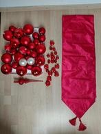 Kerstballen  en piek en lopertje en doos, Diversen, Kerst, Ophalen, Zo goed als nieuw