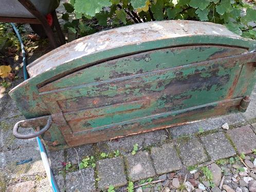 IJzeren ovendeur en onderdeur voor bakkerij houtoven., Antiek en Kunst, Curiosa en Brocante, Ophalen