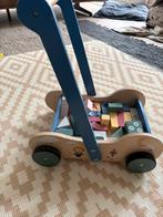 Loopkar met blokken, Kinderen en Baby's, Ophalen, Zo goed als nieuw, Duw- of Trekspeelgoed
