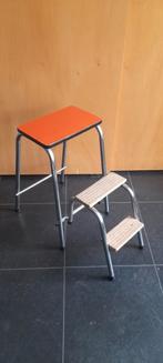 Vintage Brabantia "home steel" trapje krukje keuken ladder, Ophalen, Gebruikt