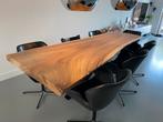 Suar boomstamtafel, zwarte spinpoot, 2.50 meter, Ophalen, 100 tot 150 cm, 200 cm of meer, Zo goed als nieuw