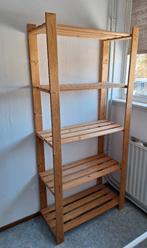 2x houten opbergrek, Ophalen, Gebruikt