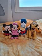 Disney Knuffels: Miki Mouse, Mini Mouse, Donald Duck & Pluto, Ophalen, Gebruikt, Overige typen