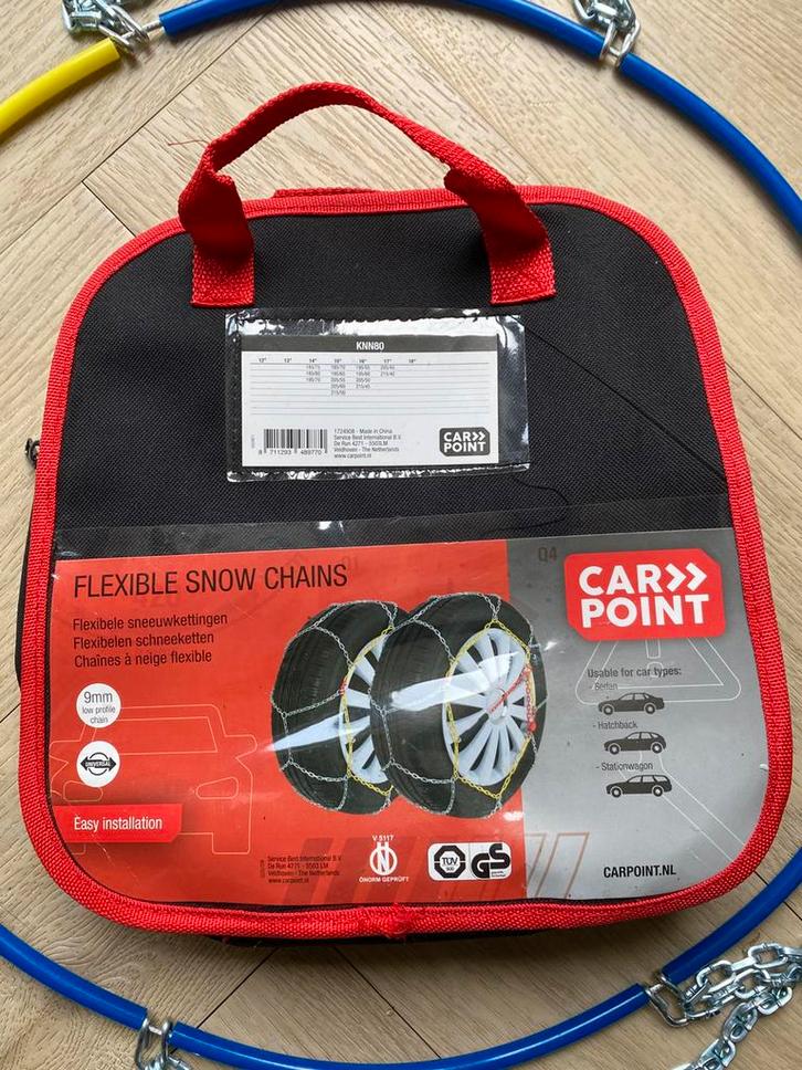 Carpoint sneeuwkettingen ongebruikt, Auto diversen, Sneeuwkettingen, Zo goed als nieuw, Ophalen