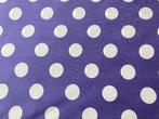 Stof VISCOSE lavendellila witte stippen 140 cm x 310 cm, Overige materialen, 120 cm of meer, Paars, Ophalen of Verzenden