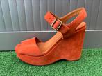 Chie Mihara sandalen met sleehakken 40 suède warm oranje, Oranje, Gedragen, Sandalen of Muiltjes, Chie Mihara