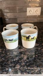 4 bekers Wiebe van der Zee Holland, Ophalen of Verzenden, Zo goed als nieuw, Overige stijlen, Kop(pen) en/of Schotel(s)