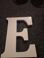 Houten Letter E - Decoratie, Ophalen of Verzenden, Gebruikt