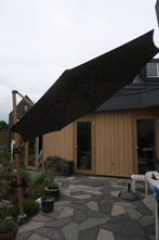 Zweefparasol 290 cm diameter houtkleur, Ophalen, Gebruikt, 2 tot 3 meter, Zweefparasol