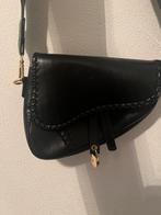 Saddle handbag tas zwart, Ophalen of Verzenden, Zo goed als nieuw, Zwart, Leer