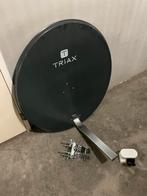 Merk:TRIAX Schotel 90 cm inclusief dubbele kop., Ophalen of Verzenden, Zo goed als nieuw, (Schotel)antenne, Overige merken
