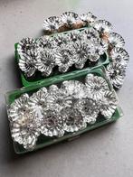 2 doosjes van 10 aluminium klemmetjes voor bijv kaarsjes, Ophalen of Verzenden, Zo goed als nieuw
