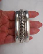 Zilveren zware Egyptisch gekeurde Bedoeïen armband nr.433, Verzenden, Zilver, Armband