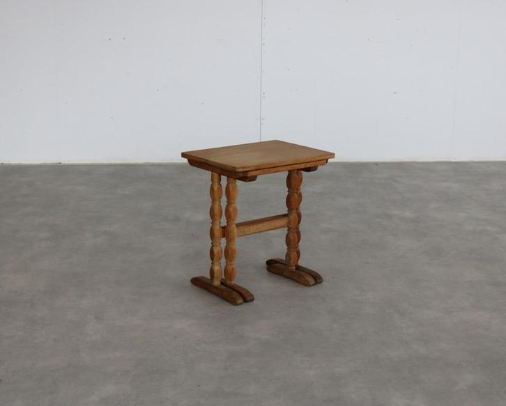 brutalist bijzettafels | nesting tables | jaren 60 | Deens, Huis en Inrichting, Tafels | Bijzettafels, Gebruikt, Rechthoekig, 60 cm of meer