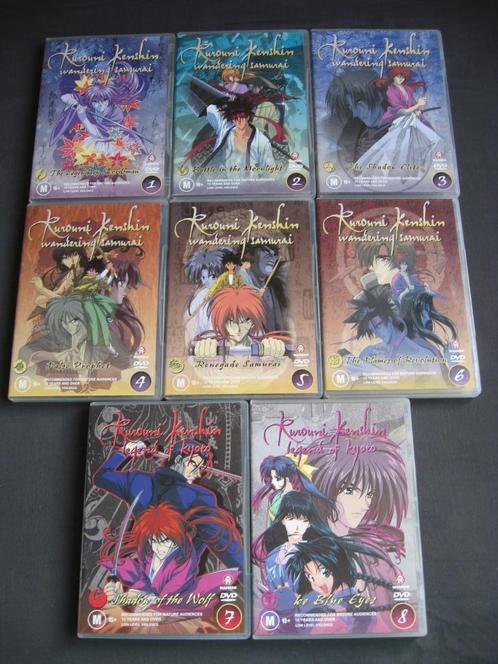 Rurouni Kenshin wandering samurai (8 afleveringen Pal format, Cd's en Dvd's, Dvd's | Tekenfilms en Animatie, Zo goed als nieuw