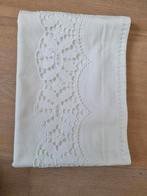 1 kanten kussensloop  Katoen 60 x 68, Ophalen of Verzenden, Eenpersoons, Wit, Hoeslaken of Sloop