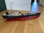 model boot schip rood zwart, Overige merken, Gebruikt, 1:200 of kleiner, Ophalen