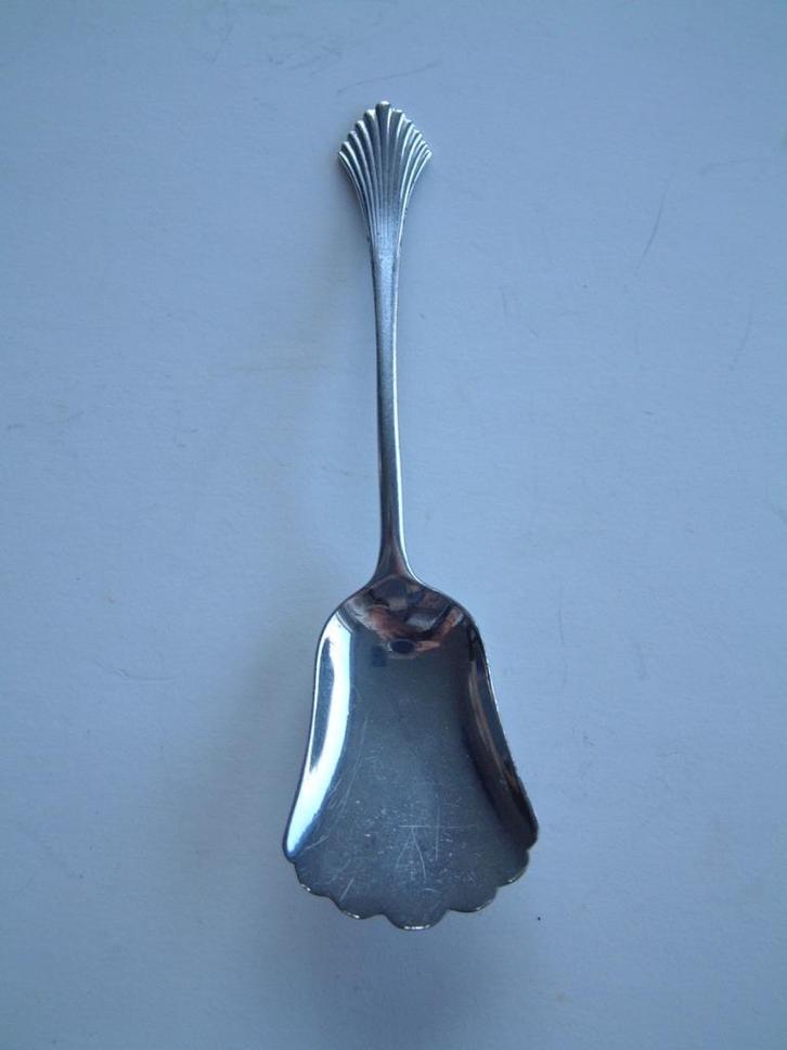 Mooie oude suikerschep G-Sola-Z palmet motief, Antiek en Kunst, Antiek | Bestek, Ophalen of Verzenden