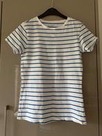 Wit/blauw gestreept shirtje / topje maat S, Ophalen of Verzenden, Zo goed als nieuw, Maat 36 (S), Korte mouw