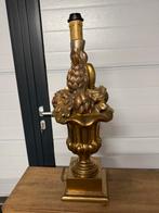 Tafellamp vergulde fruitmand, Ophalen of Verzenden, Zo goed als nieuw, 50 tot 75 cm