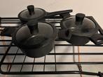 SOLA SETJE 2 KOOKPANNEN EN 1 STEELPAN, Gebruikt, Inductieplaat, Verzenden, Pannenset