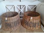 2 medium rattan pacific lampenkappen riviera maison, Verzenden, Rond