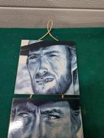 Wandhanger tegels op gedrukt hout western helden, Huis en Inrichting, Woonaccessoires | Wanddecoraties, Ophalen of Verzenden, 'T Olde Gre-j