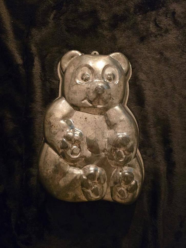 Vintage Bakvormen Teddybeer & Clown - Brocante Decoratie, Antiek en Kunst, Curiosa en Brocante, Ophalen