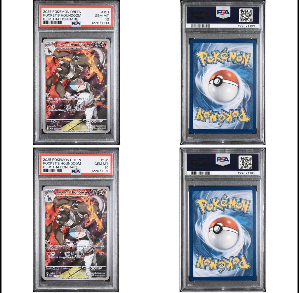 Houndoom 191 PSA 10 (2x), Hobby en Vrije tijd, Verzamelkaartspellen | Pokémon, Ophalen of Verzenden, Zo goed als nieuw