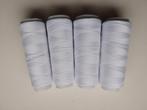 4 gebruikte konen wit voor lockmachine, Hobby en Vrije tijd, Naaien en Fournituren, Ophalen of Verzenden, Gebruikt