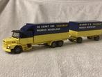 SCANIA torpedo 142 vrachtwagen+aanhanger van de Telegraaf, Hobby en Vrije tijd, Modelauto's | 1:50, Ophalen of Verzenden, Zo goed als nieuw