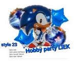 Sonic 9 delige set ballonnen (5+4) nr S106, Ophalen of Verzenden, Nieuw, Versiering, Verjaardag