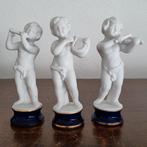 Drie biscuit porseleinen engeltjes., Ophalen of Verzenden