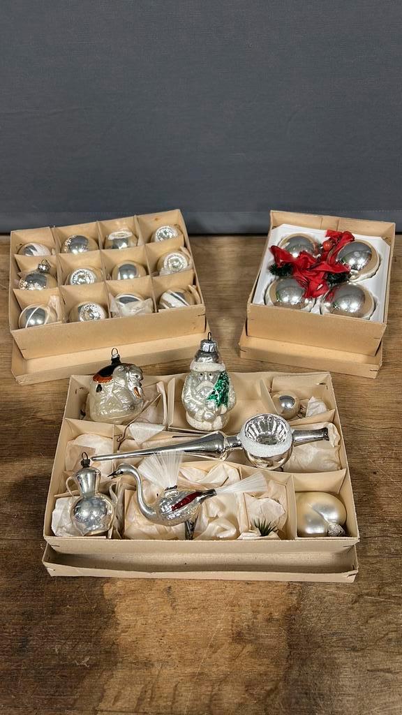 Oude antieke kerstballen. Jaren 70s., Diversen, Kerst, Zo goed als nieuw, Ophalen of Verzenden