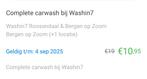 Washin7 voucher, Eén persoon, Overige typen