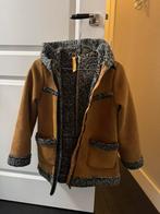 Winterjas bruin met bont 134/140, Kinderen en Baby's, Kinderkleding | Maat 104, Ophalen of Verzenden, Zo goed als nieuw, Meisje